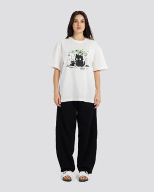 Cat Print Oversize T-Shirt