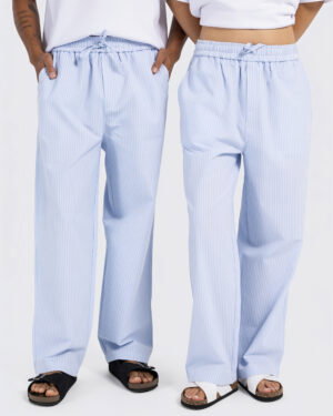 Striped Cotton Trousers With A Comfortable Fit