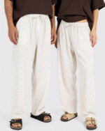Relaxed Striped Linen Trousers